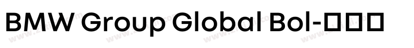BMW Group Global Bol字体转换